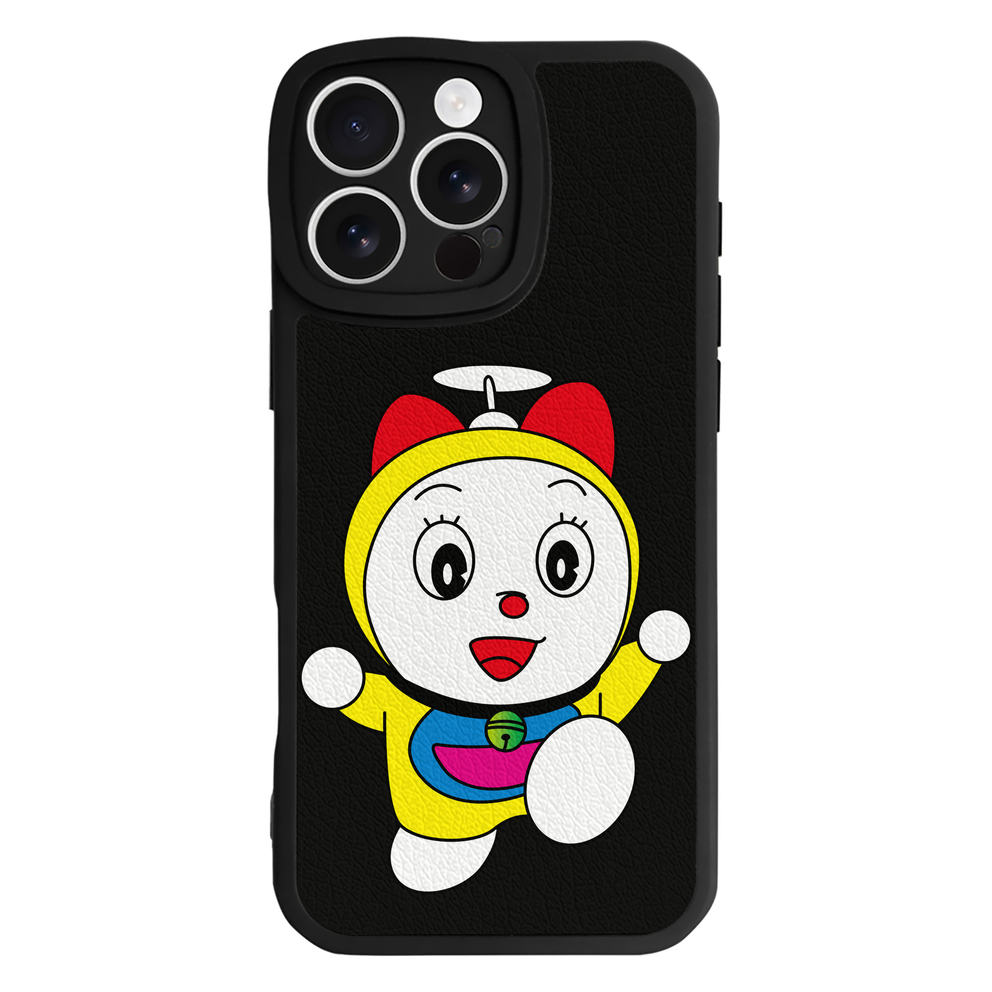 （画像用） ドラえもん ドラミ Doraemon Dorami 【iPhone 16シリーズ対応】シリコンスマホケース（レザー調） 材質：シリコン